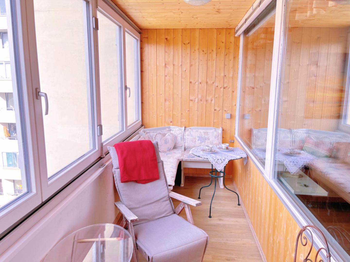 Grosszuegige Wohnung, Bergblick, Vintage 손토펜 외부 사진
